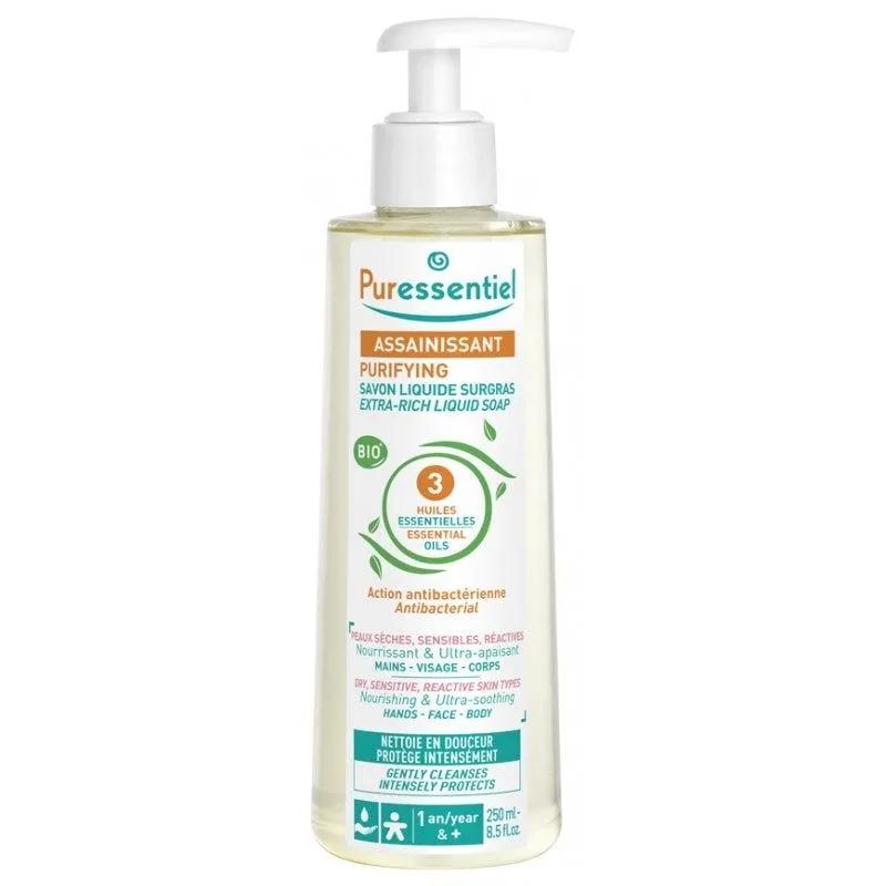 Puressentiel Sapone Liquido Purificante Per Pelle Secca e Sensibile 250 Ml