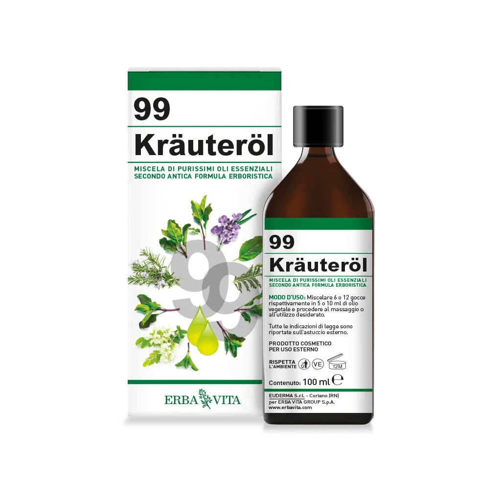 Erba Vita Krauterol 99 Forte Olio di Erbe 100 ml