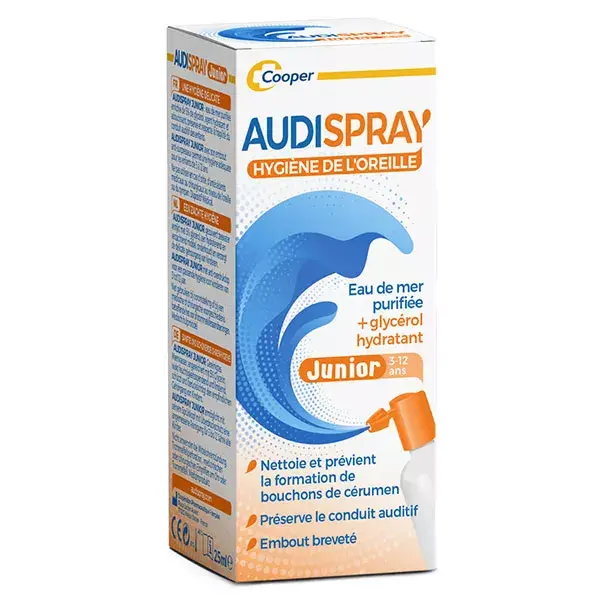 Audispray Junior Spray Auriculaire Hygiène de l'Oreille 25ml