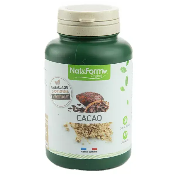 Nat & Form Original Cacao Integratore Alimentare 200 capsule