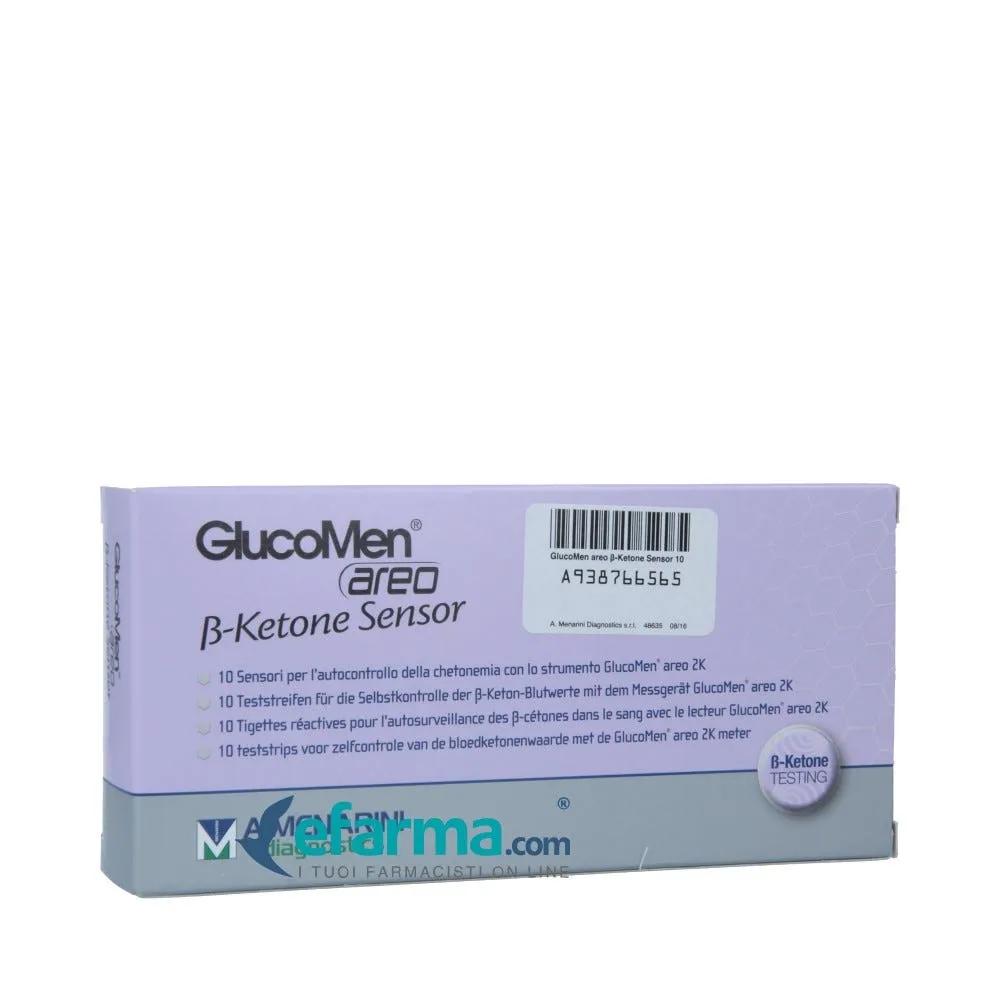 Glucomen Areo β-Ketone Sensor Striscia Reattiva Misurazione Chetonemia 10 Pezzi