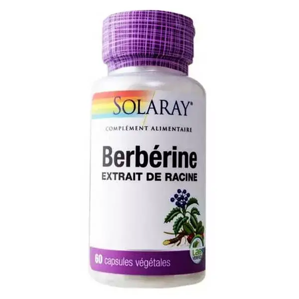 Solaray Berberina 250mg 60 capsulas vegetales 