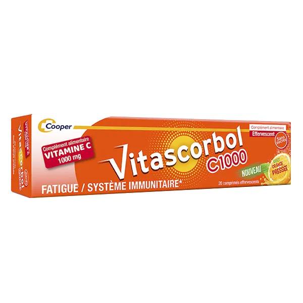 Vitascorbol Vitamine C 1000mg 20 comprimés effervescents | Pas cher