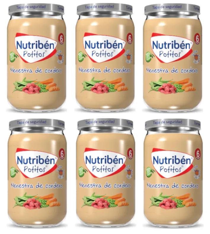 Potage au ragoût d&#39;agneau Nutribén pour bébé +6 mois 6x235 gr