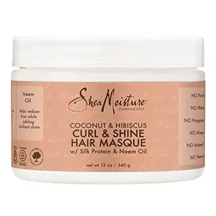 Shea Moisture Coconut & Hibiscus Curl & Shine Hair Mask 340 gr