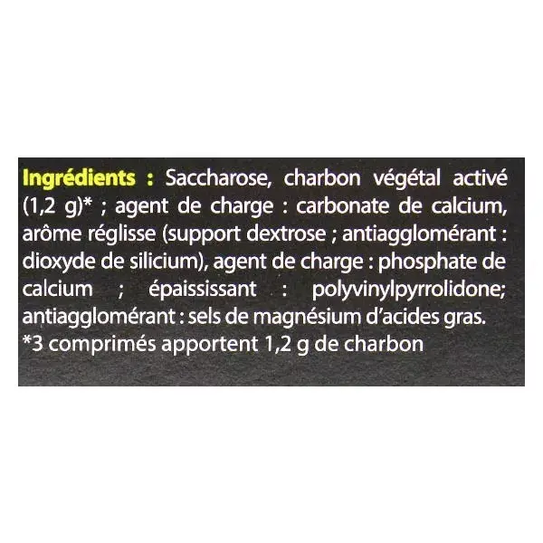 Tradiphar Carbophos Charbon Végétal 40 comprimés