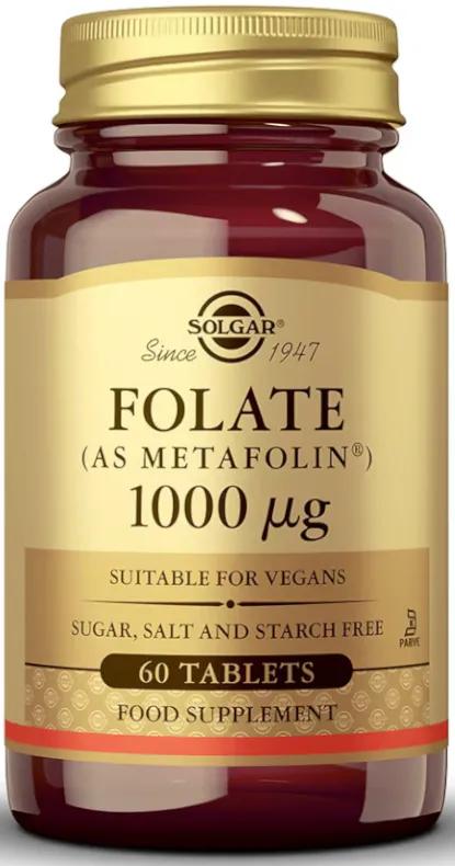 Solgar Folat 1000 μg als Metafolin 60 Tabletten