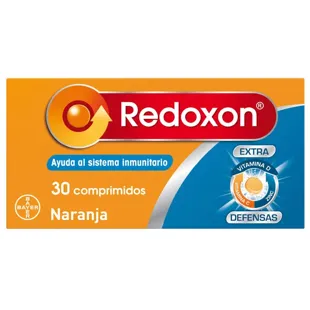 Redoxon Extra Defenses Vitamin D, Vitamin C and Zinc 30 Effervescent Tablets Orange