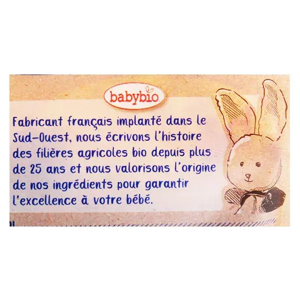 Babybio Repas Soir Sachet Ravioli Butternut Sauce Tomate Champignon +15m Bio 190g