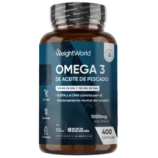WeightWorld Omega 3 Fish Oil 1000mg 400 Capsules