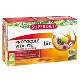 Superdiet Protocole Vitalité Bio 30 ampoules