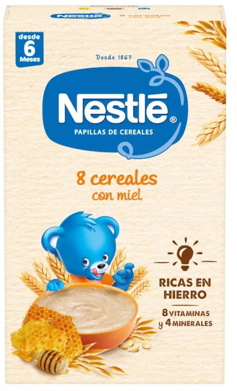 Nestlé 8 céréales au miel bouillie étape 2+6m 475 gr