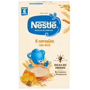 Nestle Haferbrei 8 Getreide mit Honig Stufe 2 +6m 475 gr