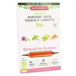 Superdiet Quatuor Beauté de la Peau Bio 20 ampoules