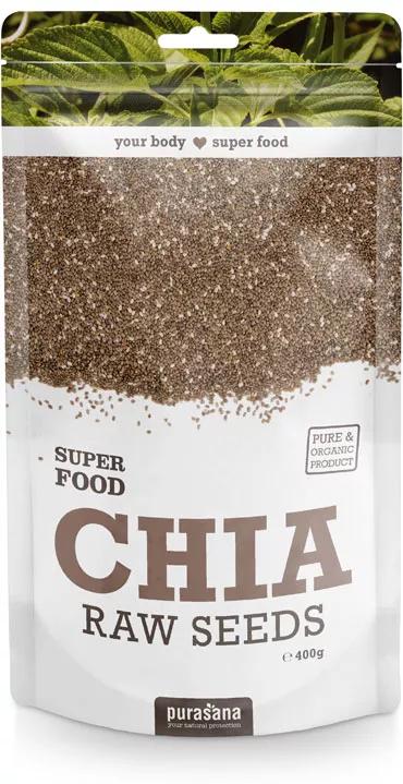 Purasana Sementes de Chia Vegan Bio 400 gr