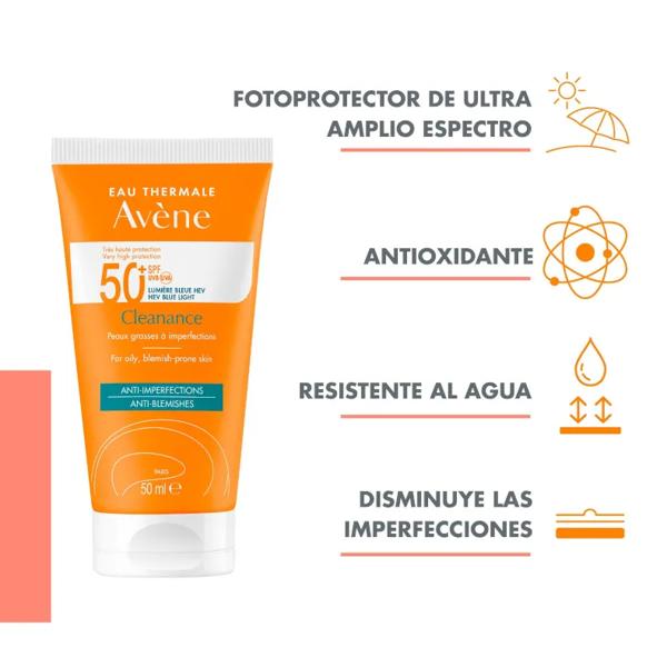 Avène Cleanance Solar SPF50+ Akneanfällige Haut 3x50 ml