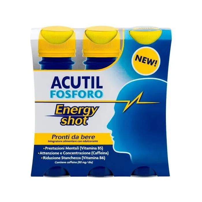 Acutil Fosforo Energy Shot Integratore Energetico 3x60 ml