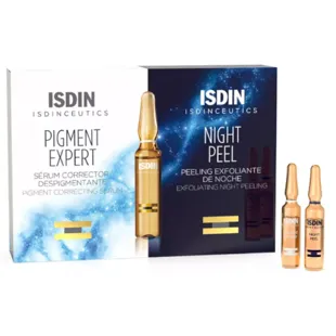Isdinceutics Day and Night Anti-stain 10 depigmenting ampoules and 10 peeling