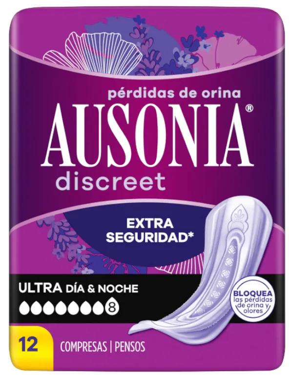 Ausonia Discreet Ultra Tag- und Nachtbinden 12 Stück