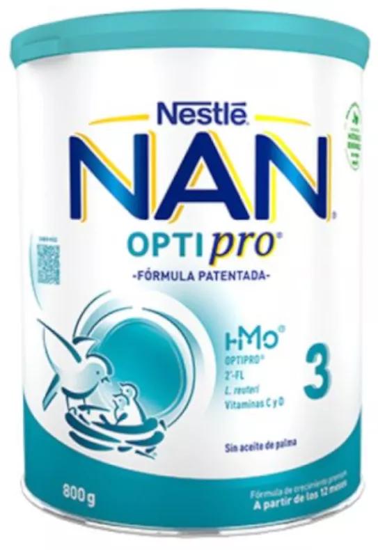 Nestlé Nan Optipro 3 Leche Crecimiento 800 gr