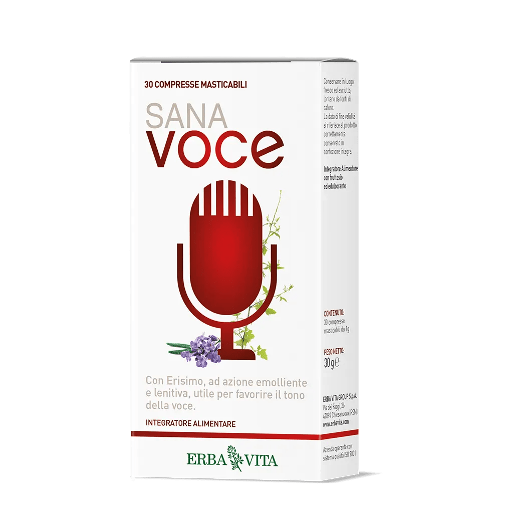 Erba Vita Sana Voce Integratore Mucosa Orofaringea 30 Compresse