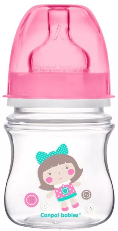 Canpol Babies Biberão EasyStart Toys Rosa 120ml