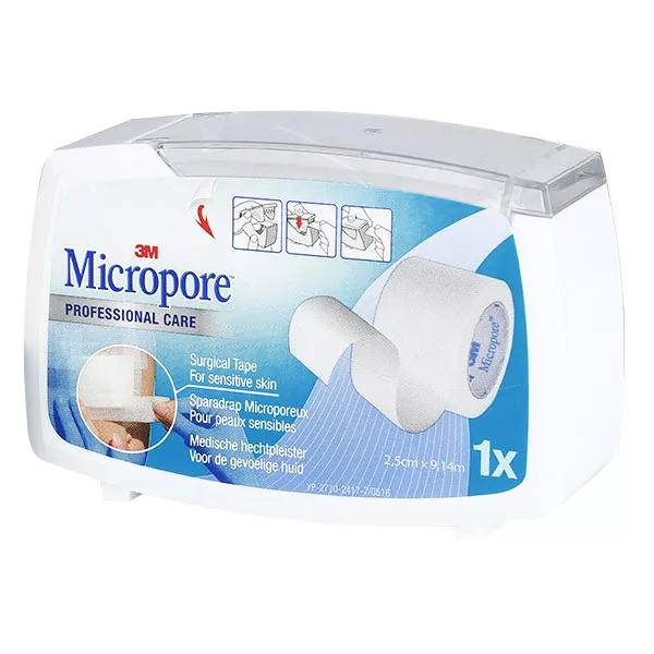 3M Micropore Professional Care Esparadrapo Microporoso 2,5cm X 9,14m main product photo