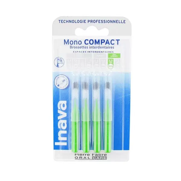 Inava Interdental Brushes Mono Compact Green