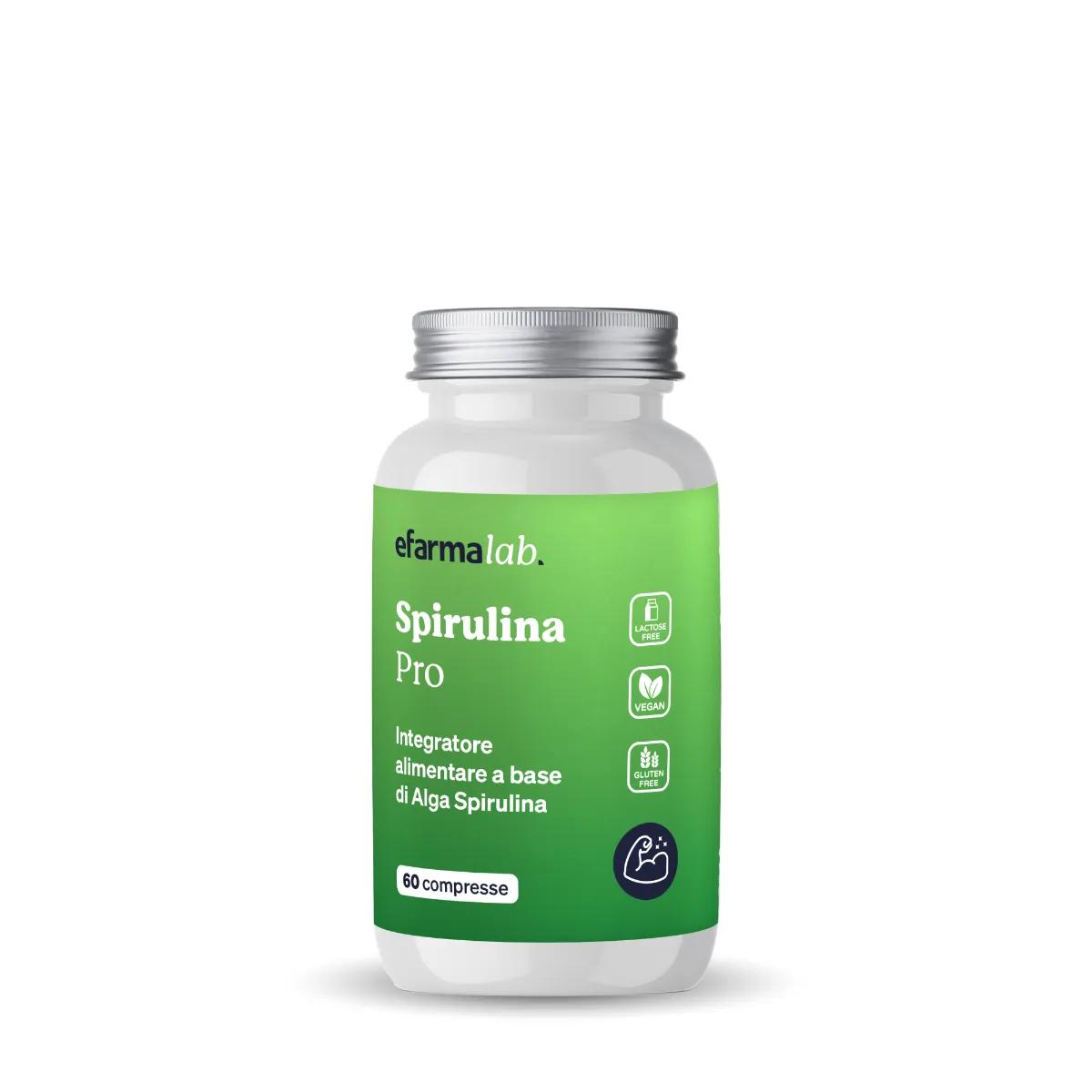 eFarmaLab Spirulina Pro Integratore Ricostituente 60 Compresse