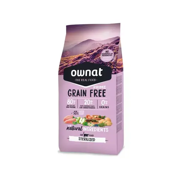 Ownat Grain Free Prime Gatto Sterilizzato 3kg