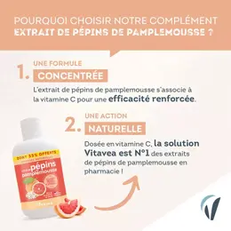 Vitavea Extrait de Pépins de Pamplemousse & Vitamine C 200ml + 100ml Offerts