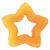 Luc and La ring teether Star Baby Star Orange