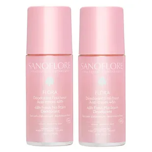Deodorante Sanoflore Flora 48h - confezione da 2 x 50 ml