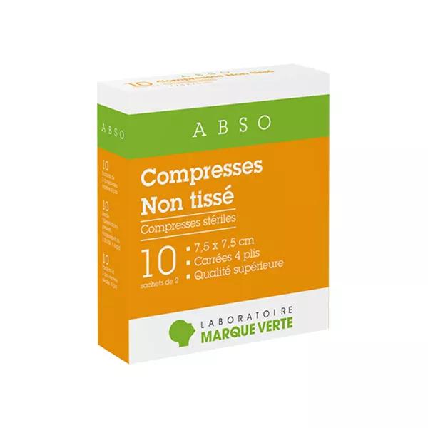 Marque Verte Compresas Estériles 7,5cm x 7,5cm 10 sobres de 2 compresas 