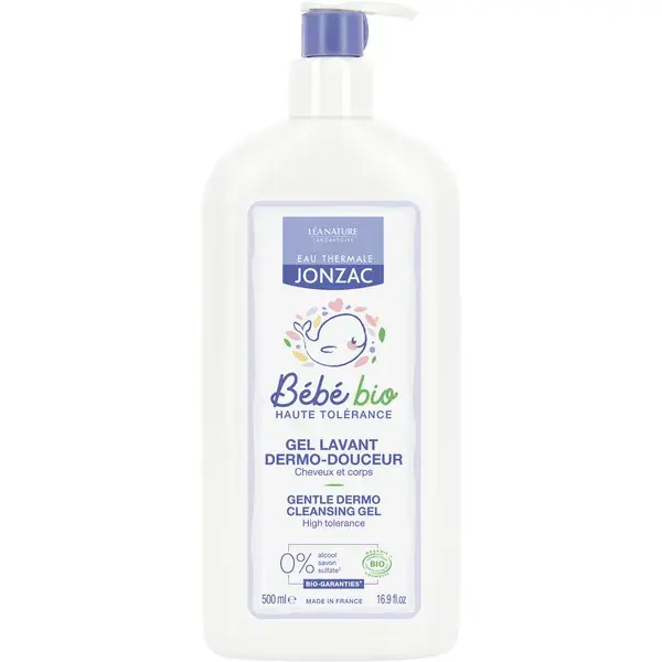 Eau Thermale Jonzac Bébé Gel Lavant Dermo-Douceur Bio 500ml