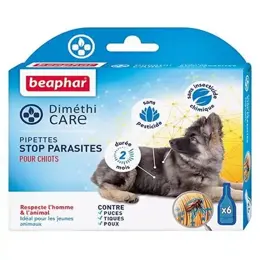 Beaphar Diméthicare Pipettes Stop Parasites Chiots 6 unidoses