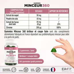 EAFIT Minceur 360 Gummies Boite de 60 Gummies