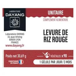 Dayang Levure de Riz Rouge 90 gélules