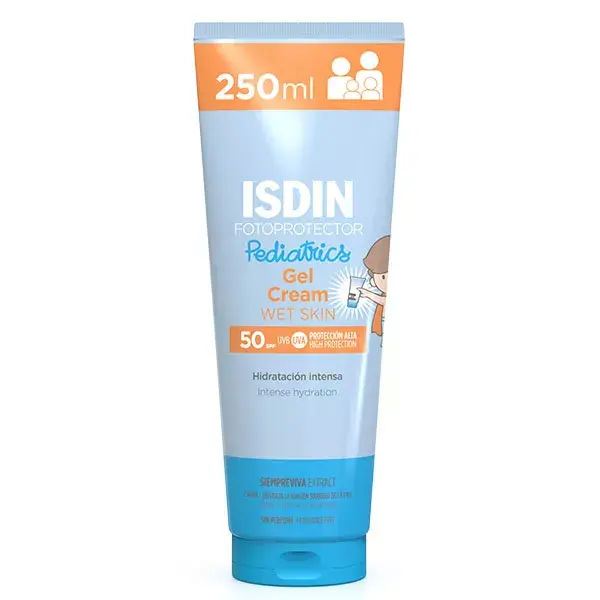 ISDIN Fotoprotector Gel Cream Pediatrics Crème Solaire Corps pour Enfants SPF50 250ml