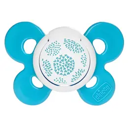 Chicco Sucette Physio Forma Comfort Silicone +6m Bleu Clair + Boîte de Stérilisation