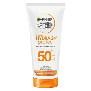 Garnier Ambre Solaire Hydra Protect Latte solare 24 ore a protezione molto alta SPF50+ 50 ml