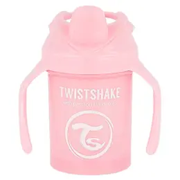 Twistshake Tasse d'Apprentissage Mini Cup Rose Pastel +4m 230ml