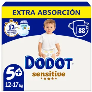 Dodot Sensitive Diapers T5+ (12-17 Kg) 88 units