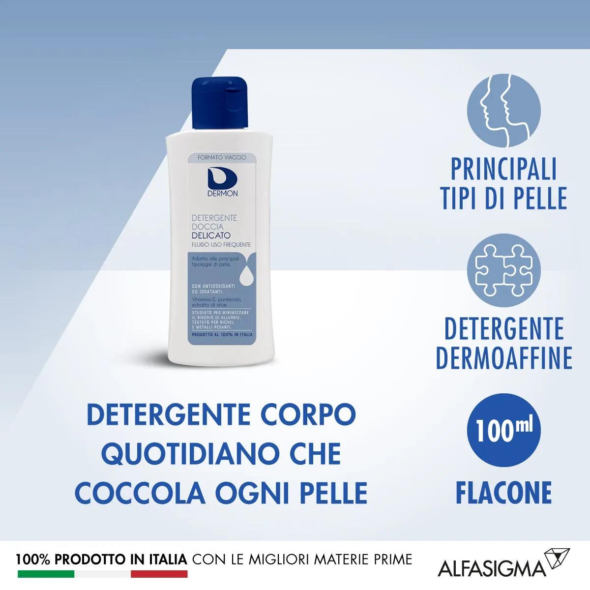 Dermon Detergente Doccia Delicato Formato Viaggio 100 ml