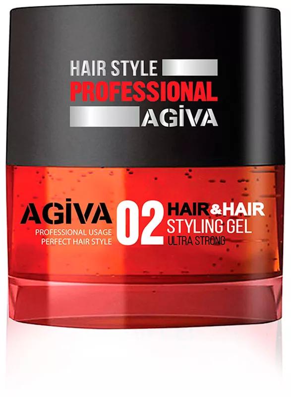 Agiva Hair Gel 02 Rojo 700 ml