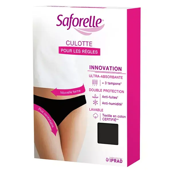 Saforelle Protections Culotte Ultra Absorbante pour les Règles Taille L / 40