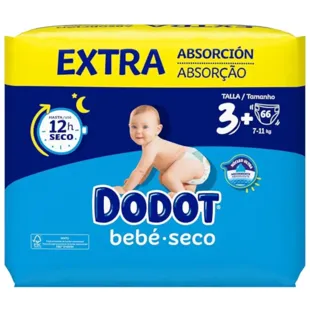 Dodot Baby Dry Diaper Pack Extra Absorbent T3 + 70Uds
