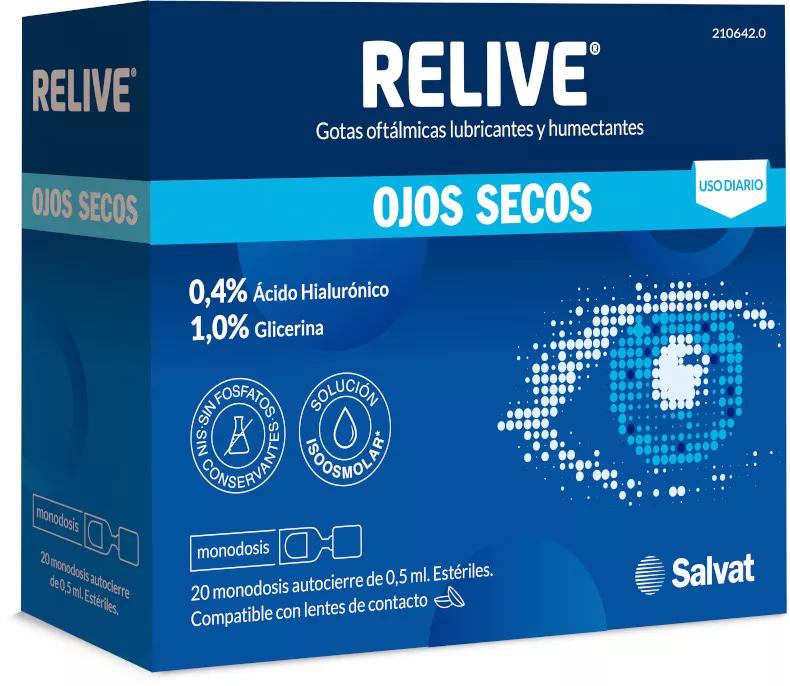 Relive Olhos Secos 20 Monodoses