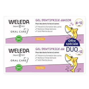 Weleda Duo Junior Dentifricio Gel - 2x50 ml