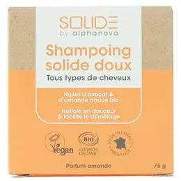 Alphanova Solide By Alphanova Shampoing Solide Avocat Amande Bio 75g